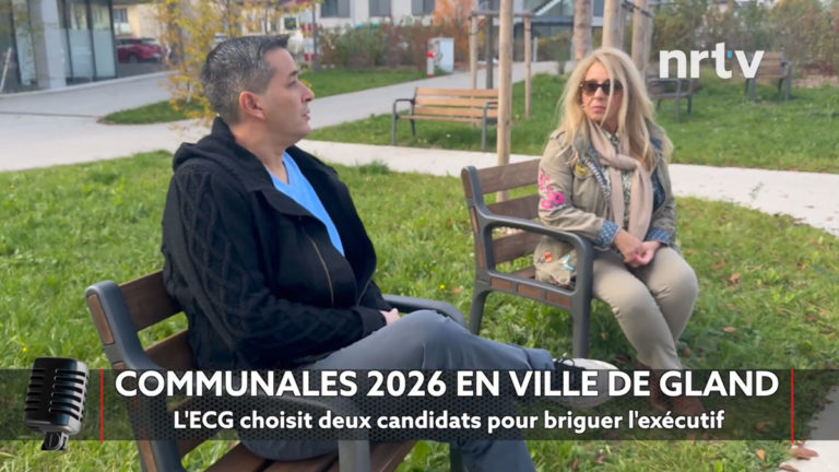 Communales 2026 en Ville de Gland – l’ECG choisit deux candidats pour briguer l’exécutif
