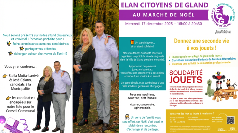 ECG fait son entrée au Marché de Noël : engagement citoyen et solidarité au rendez-vous